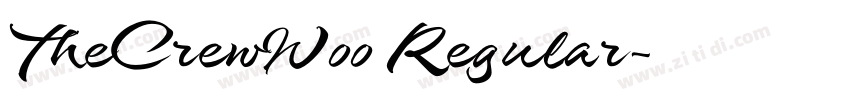 TheCrewW00 Regular字体转换 TheCrewW00 Regular字体转换